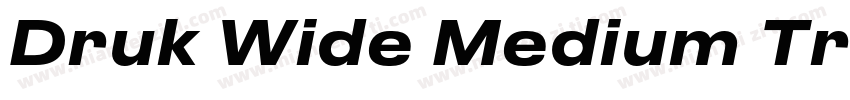 Druk Wide Medium Trial字体转换